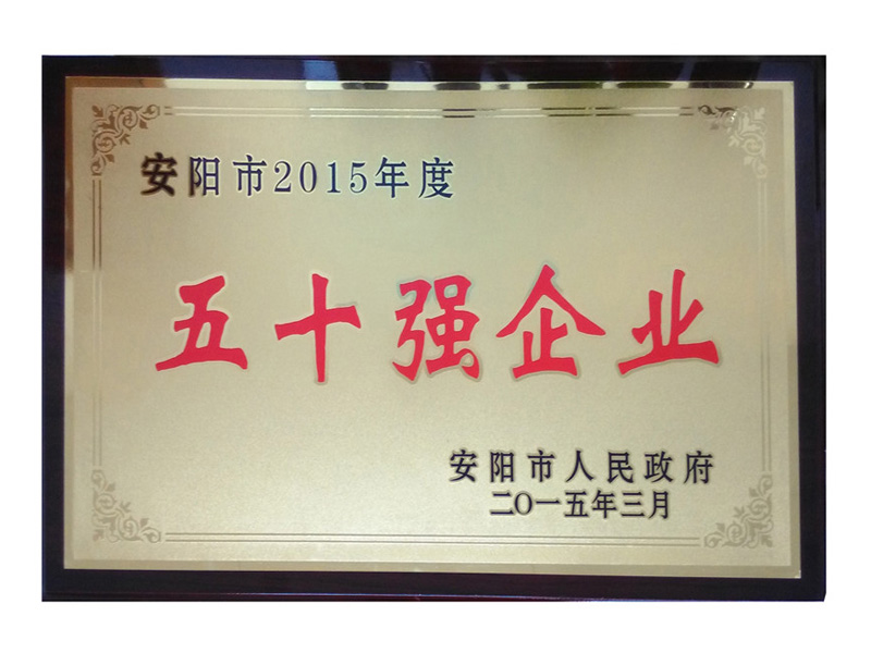 2015年五十强企业